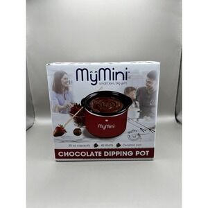 My Mini Chocolate Fondue Dipping Pot W/ Lid - 20 Oz - 4 Stainless Dip Forks